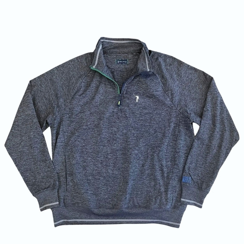William Murray Mens XL Chip Shot Quarter Zip Pullover Performance 4 Way Stretch